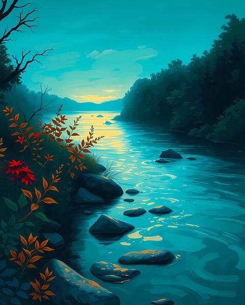 Sanctuaire de la rivière Twilight par Artistic