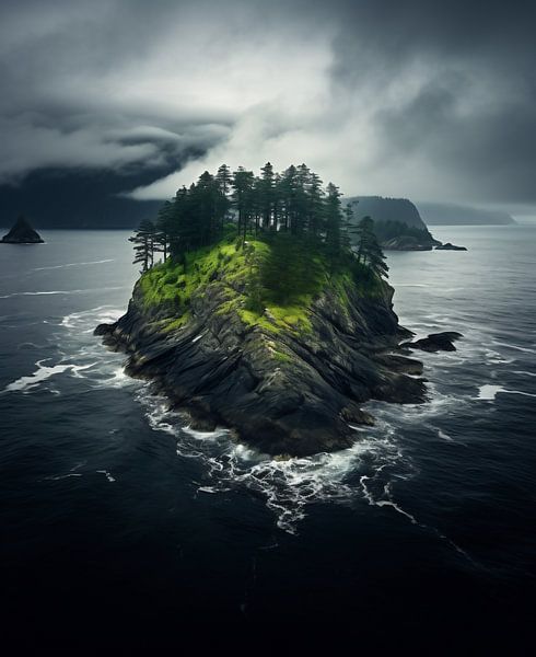Sturm im Ozean von fernlichtsicht
