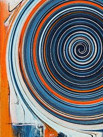 Oneindigheid 15 / Spiraal / Kleurwerveling van Kerstin Franz