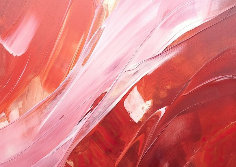 Abstract Rood 103917 van Abstract Schilderij