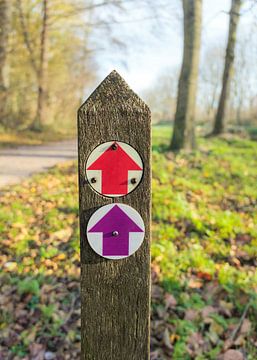 Wandelroutepaaltje van MMFoto