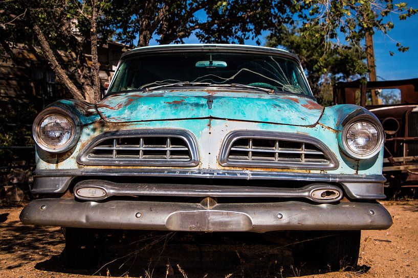 Klassischer blauer Oldtimer von Johan Veenstra