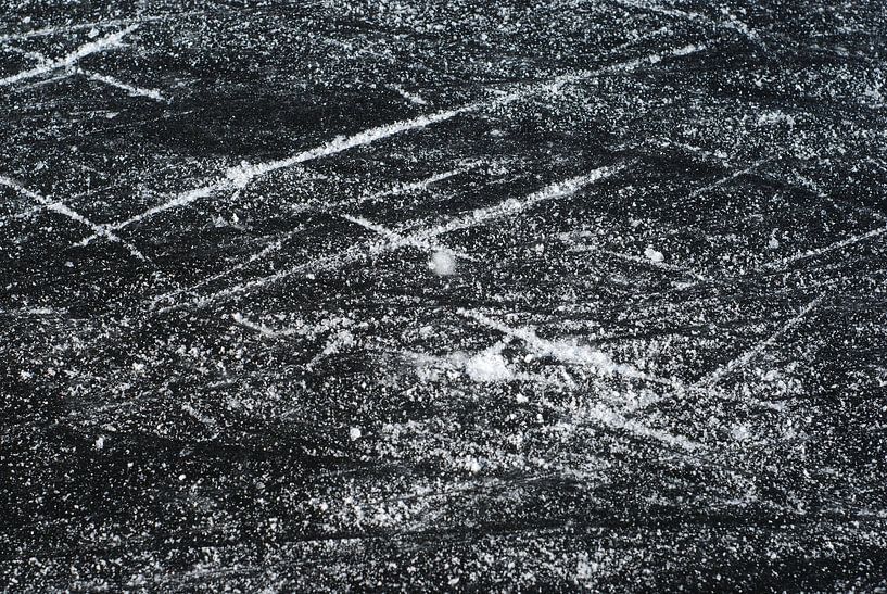 Cracks in natural ice by Richard Wareham