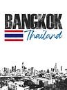 Bangkok Thailand von Printed Artings Miniaturansicht