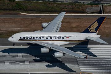 A380 landt in Los Angeles van HB Photography