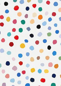 Abstract White Coloured Dots
