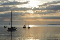 zonsopkomst zeiljachten