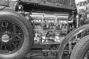 Bentley-Motordetails an einem Bentley-Oldtimer von Sjoerd van der Wal Fotografie