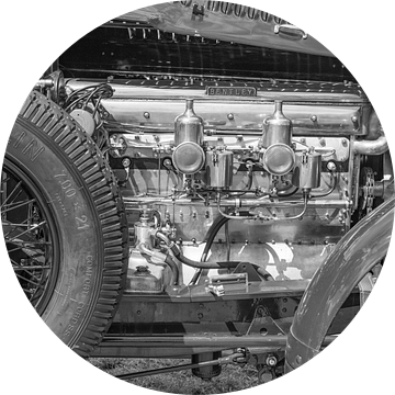 Bentley motor details op een vintage Bentley auto van Sjoerd van der Wal Fotografie