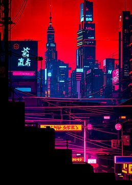 Japan Anime Cyberpunk-stijl van Ruzerin