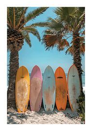 Surfing by Poster Art Shop