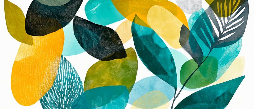 Colourful leaves by Poster Art Shop