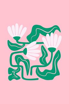 Moderne rosa Gänseblümchen