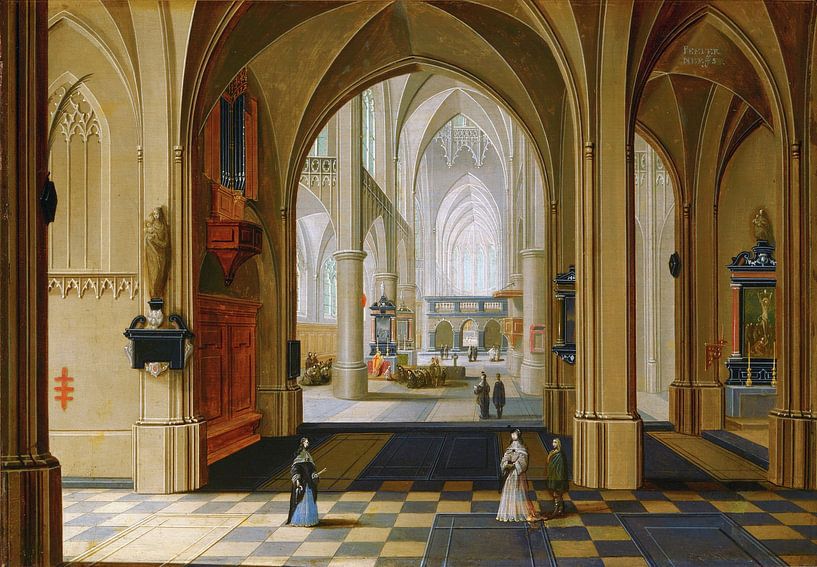 Peeter NEEFFS (I), Church interior, 1600s by Atelier Liesjes