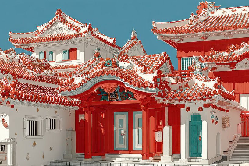 malerischer Japan-Tempel von Egon Zitter
