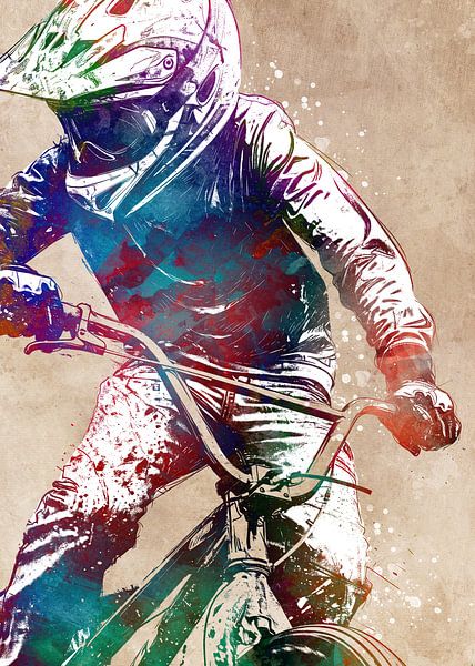BMX sport art #sport #bike by JBJart Justyna Jaszke