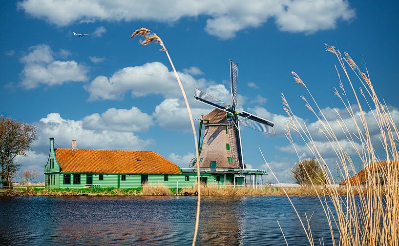 De Paauw windmill near Nauerna, the Netherlands by Rietje Bulthuis