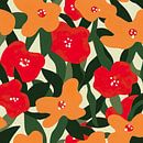 Flowers in Red & Orange by Lauri Creates thumbnail
