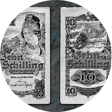Tien shilling van Leopold Brix