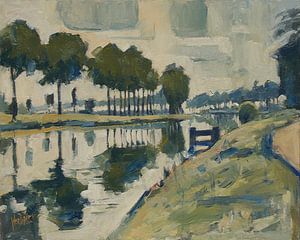Fluvius Scheldt bei Avelgem-Scheldemeersen