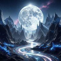 Kosmischer Fluss des Lichts