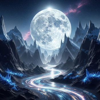 Kosmischer Fluss des Lichts