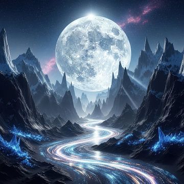 Kosmischer Fluss des Lichts