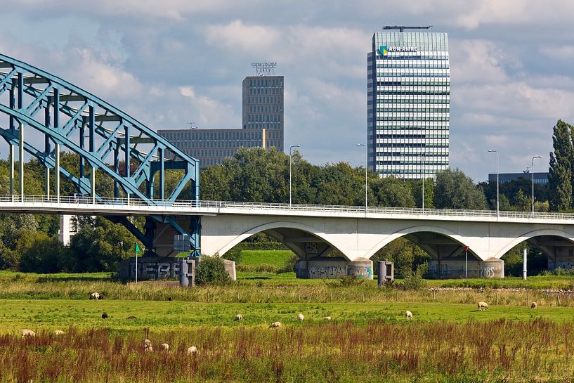 Zwolle IJssel Tower and IJssel Bridge by Anton de Zeeuw