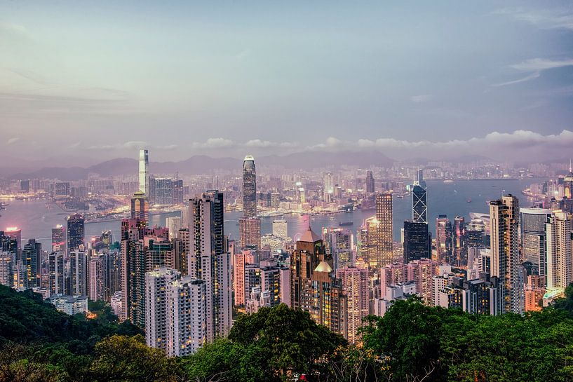 Coucher de soleil à Hong Kong 2 par Pascal Deckarm
