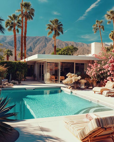 Palm Springs von fernlichtsicht