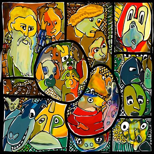 A collection of family portraits