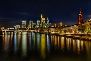 Frankfurt bij nacht van Dirk Rüter