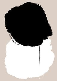 Abstrakt schwarz und weiß von Studio Allee