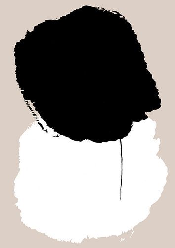 Abstrakt schwarz und weiß