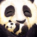 Cute panda baby by Petra van Berkum thumbnail