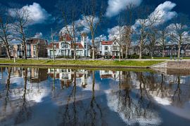 Noordersingel in Leeuwarden ter hoogte van de Noorderbrug en deel Spanjaardslaan by Harrie Muis