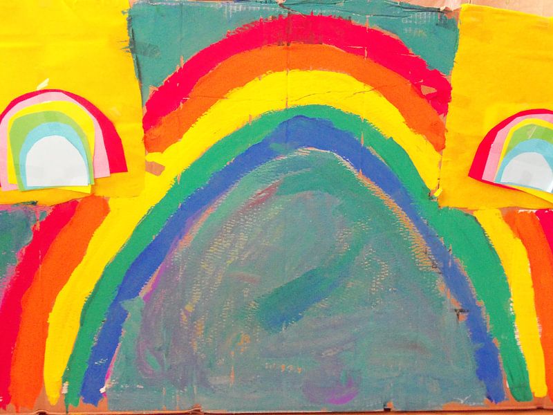 Regenboog tekening by Margriet Adema