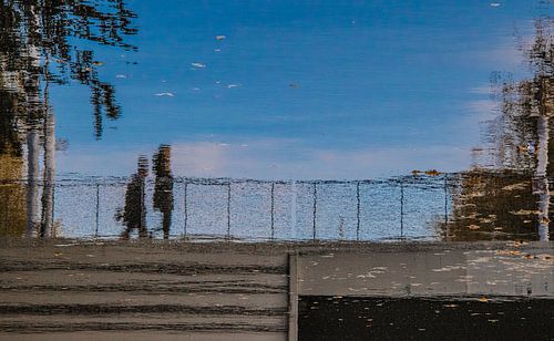 Überqueren einer Brücke in Groningen