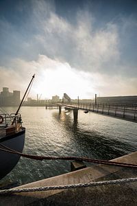 Rijnhaven Rotterdam mit der Rijnhaven-Brücke von Rob van der Teen