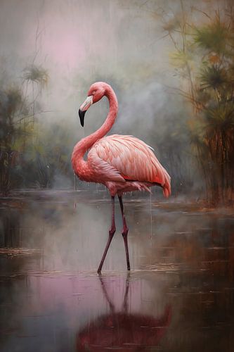 Moody Flamingo