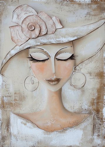 Porträt einer Dame mit Hut