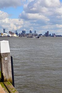 Rotterdam Skyline from the quay at Schiedam