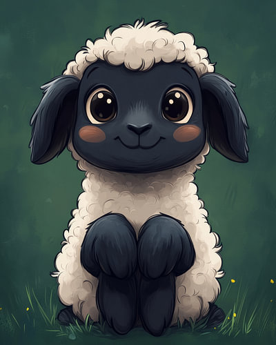 "The Happy Cute Lamb"