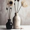 Black And White Vase by treechild .
