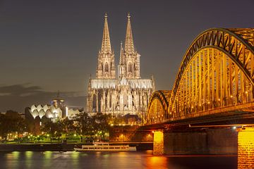 Hohenzollernbrücke und Kölner Dom von Walter G. Allgöwer