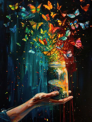 Wings of Freedom: Butterflies in the Wind