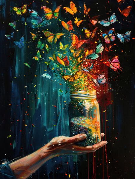 Wings of Freedom: Butterflies in the Wind by Mystic Artworks