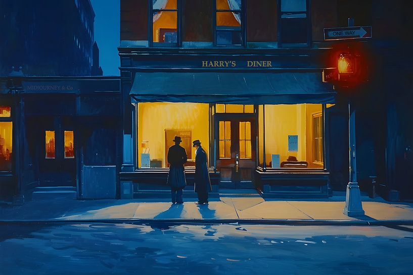 Diner by night by Skyfall