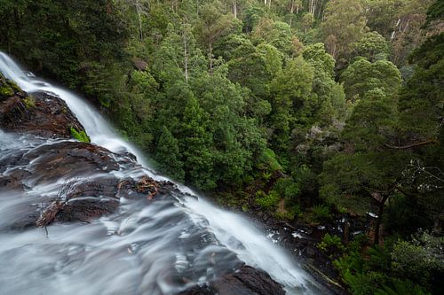 Russell Falls. Majestic waterfall in the Tasmanian rainforest by Jiri Viehmann