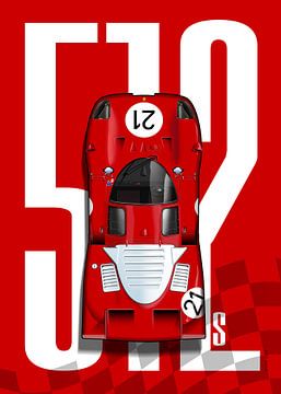 Ferrari 512S Sebring Top Tribute van Theodor Decker